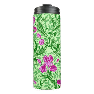 William Morris Irise, Green, Magenta en Orchid Thermosbeker
