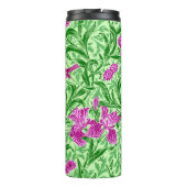 William Morris Irise, Green, Magenta en Orchid Thermosbeker (Achterkant)