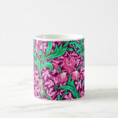 William Morris Irises, Fuchsia Pink en Wine Koffiemok (Center)