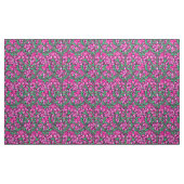 William Morris Irises, Fuchsia Pink en Wine Stof (Yard (91,4 cm))