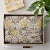 William Morris Irises, Mustard Gold, Brown & Beige Tissuepapier (Geschenk)