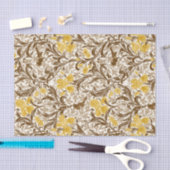 William Morris Irises, Mustard Gold, Brown & Beige Tissuepapier (Craft)