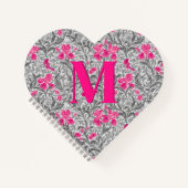 William Morris Irises, Pink en Silver Grey/Gray Notitieboek (Voorkant)