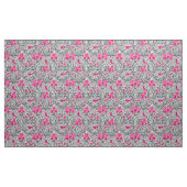 William Morris Irises, Pink en Silver Grey/Gray Stof (Yard (91,4 cm))