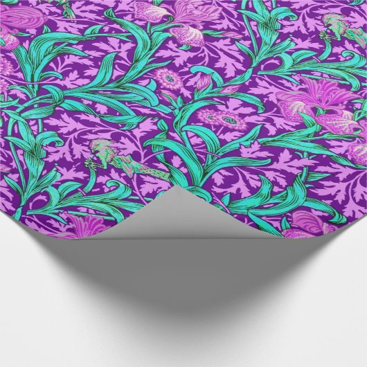 William Morris Iriss, Amethyst Paars Cadeaupapier (Hoek)