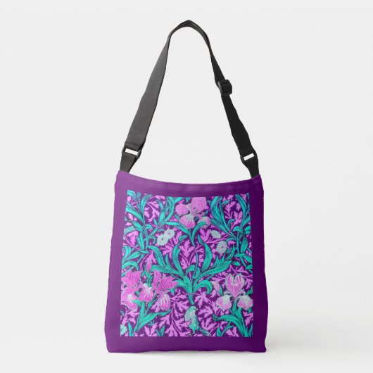 William Morris Iriss, Amethyst Paars Crossbody Tas (Voorkant)