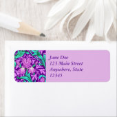 William Morris Iriss, Amethyst Paars Etiket (Insitu)