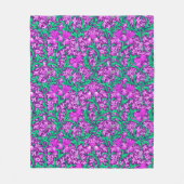 William Morris Iriss, Amethyst Paars Fleece Deken (Voorkant)