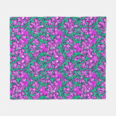 William Morris Iriss, Amethyst Paars Fleece Deken (Voorkant (Horizontaal))