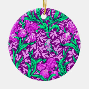 William Morris Iriss, Amethyst Paars Keramisch Ornament