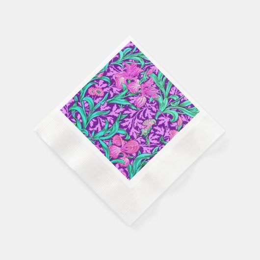 William Morris Iriss, Amethyst Paars Servet (Hoek)