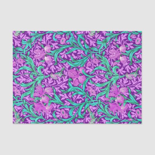 William Morris Iriss, Amethyst Paars Tissuepapier (Voorkant)