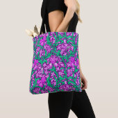 William Morris Iriss, Amethyst Paarse Canvas tas (Dichtbij)