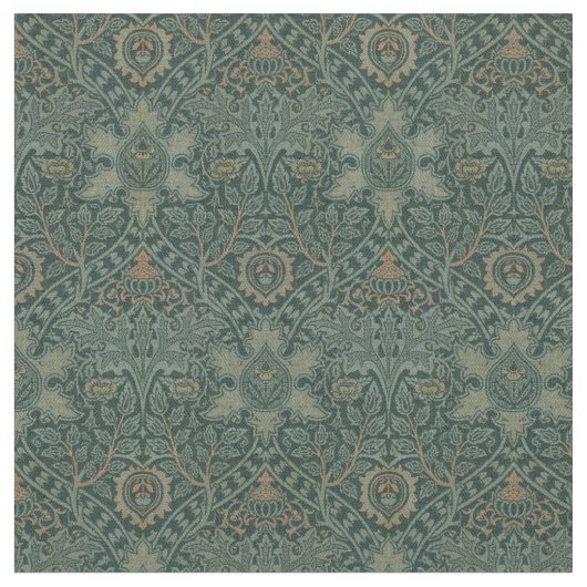  William Morris Ispahan Pattern Fabric Stof (Close Up)