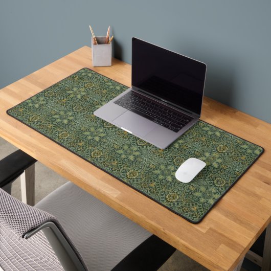 William Morris Ispahan Theal Groen Bloemmotief Kun Bureaumat (Kantoor 2)