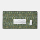 William Morris Ispahan Theal Groen Bloemmotief Kun Bureaumat (Keyboard & Muis)