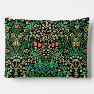William Morris Jacobean Floral, Black Background Etui