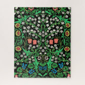 William Morris Jacobean Floral, Black Background Legpuzzel (Verticaal)