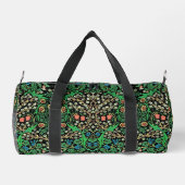 William Morris Jacobean Floral, Black Background Plunjezak (Achterkant)