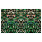 William Morris Jacobean Floral, Black Background Stof (Fat Quarter)