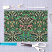 William Morris Jacobean Floral, Black Background Tissuepapier (Craft)