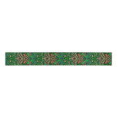 William Morris Jacobean Floral, Blackthorn Grosgrain Lint (Voorkant)