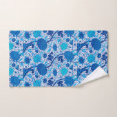 William Morris Jacobean Floral, Cobalt Blue Bad Handdoek (Handdoek)