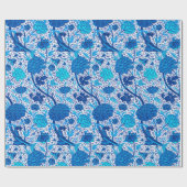 William Morris Jacobean Floral, Cobalt Blue Cadeaupapier (Vlak)