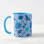 William Morris Jacobean Floral, Cobalt Blue Mok (Links)