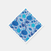 William Morris Jacobean Floral, Cobalt Blue Servet (Hoek)