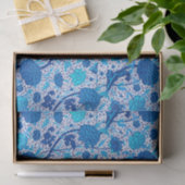 William Morris Jacobean Floral, Cobalt Blue Tissuepapier (Geschenk)