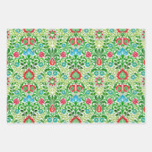 William Morris Jacobean Floral Damask, multi Inpakpapier Vel (Voorkant 3)