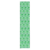 William Morris Jacobean Floral, Emerald Green Korte Tafelloper (Voorkant)