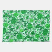 William Morris Jacobean Floral, Emerald Green Theedoek (Horizontaal)
