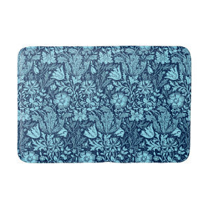 William Morris Jacobean Floral - Indigo Blue Badmat