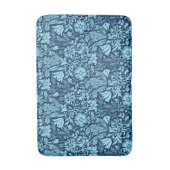 William Morris Jacobean Floral - Indigo Blue Badmat (Voorkant Verticaal)