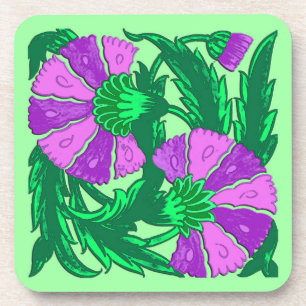 William Morris Jacobean, Orchid Paars en Green Onderzetter