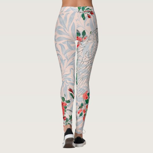WILLIAM MORRIS JAPANSE PRINT PARROT LEGGINGS (Achterkant)