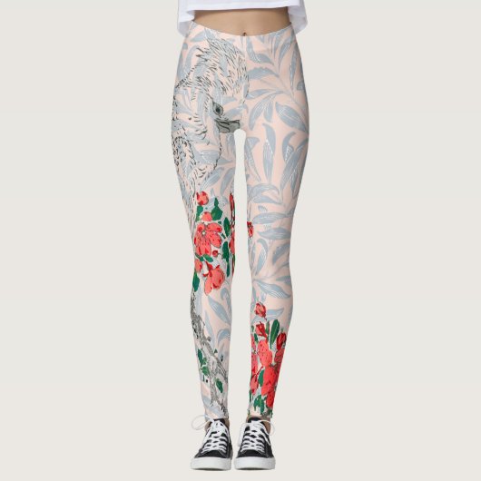 WILLIAM MORRIS JAPANSE PRINT PARROT LEGGINGS (Voorkant)