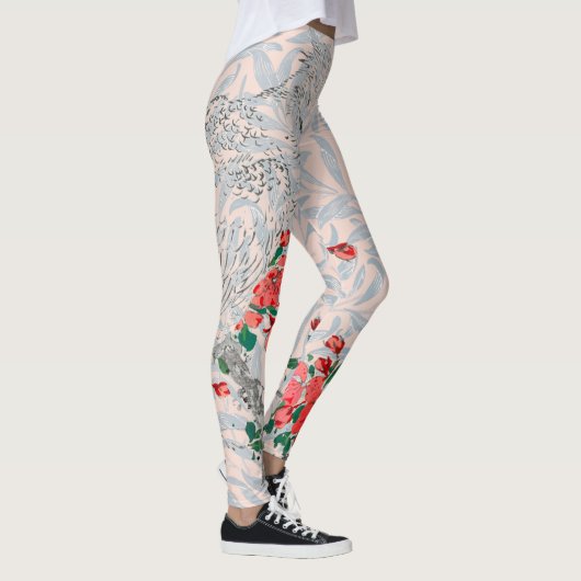 WILLIAM MORRIS JAPANSE PRINT PARROT LEGGINGS (Rechts)