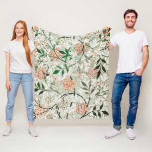 William Morris Jasmijn Bloem Fleece Deken