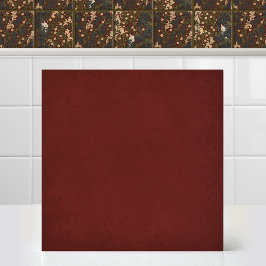 William Morris Jasmine Acanthus Kat Accent Rood Tegeltje