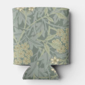 William Morris Jasmine Blauw Groene Botanische Kun Blikjeskoeler (Achterkant)