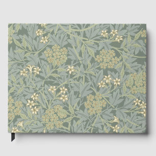 William Morris Jasmine Blauw Groene Botanische Kun Gastenboek