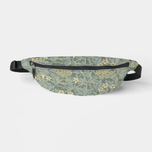 William Morris Jasmine Blauw Groene Botanische Kun Heuptasje
