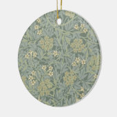 William Morris Jasmine Blauw Groene Botanische Kun Keramisch Ornament (Links)