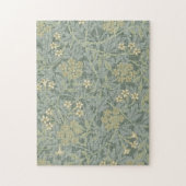 William Morris Jasmine Blauw Groene Botanische Kun Legpuzzel (Verticaal)