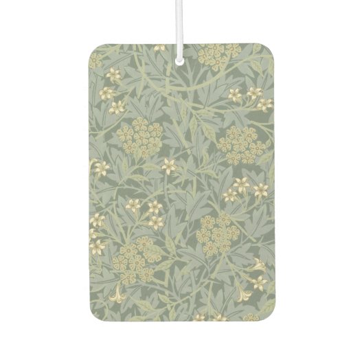 William Morris Jasmine Blauw Groene Botanische Kun Luchtverfrisser (Voorkant)