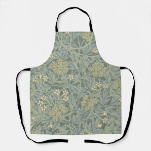 William Morris Jasmine Blauw Groene Botanische Kun Schort