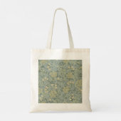 William Morris Jasmine Blauw Groene Botanische Kun Tote Bag (Achterkant)